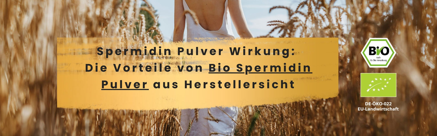 Spermidin Pulver Wirkung-von Biotastics Bio Nahrungsergänzung